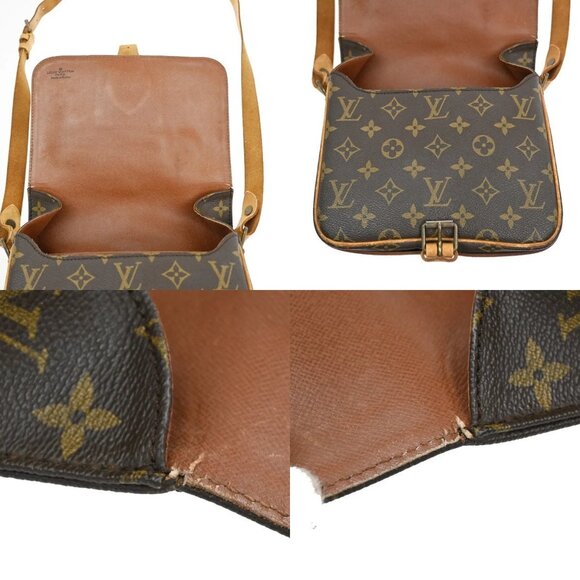 LOUIS VUITTON Cartouchiere MM Shoulder Bag Monogram Leather Brown M51253 32FC087 - Picture 11 of 16